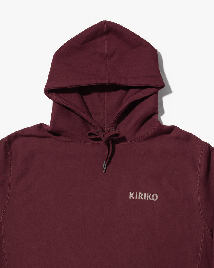 Kiriko Original Hoodie, Printed Ainu, Maroon