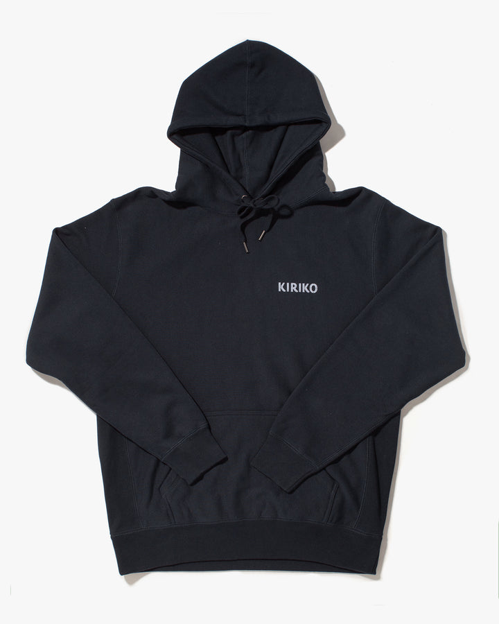 Kiriko Original Hoodie, Printed Ainu, Navy