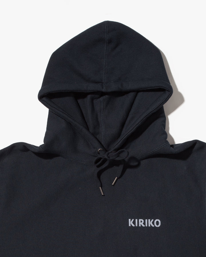 Kiriko Original Hoodie, Printed Ainu, Navy