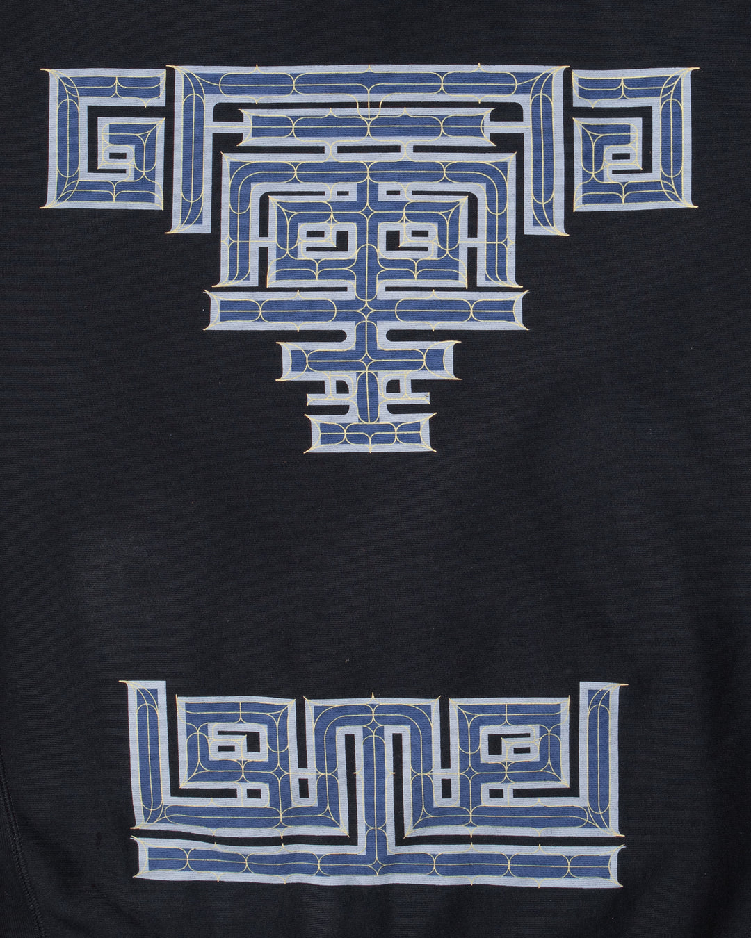 Kiriko Original Hoodie, Printed Ainu, Navy
