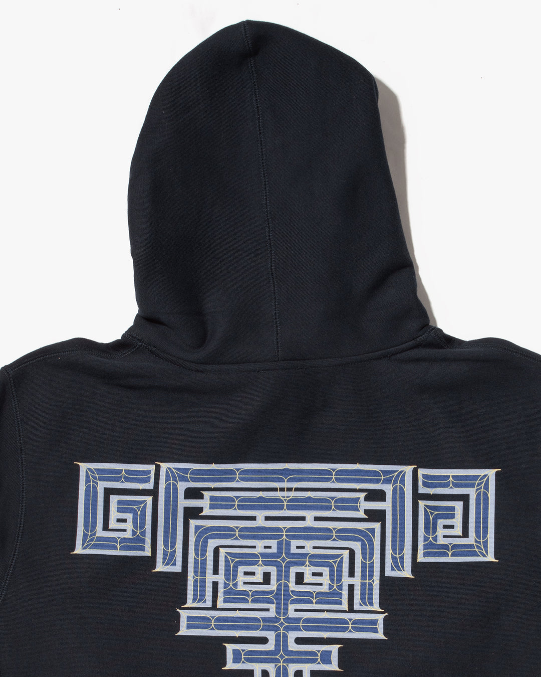 Kiriko Original Hoodie, Printed Ainu, Navy