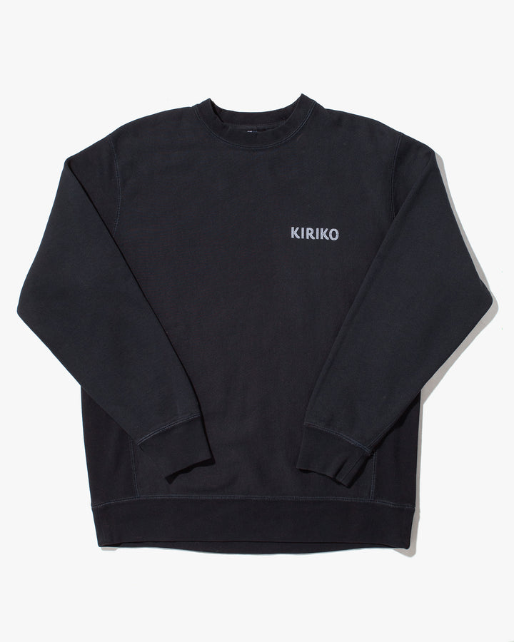 Kiriko Original Crewneck, Printed Ainu, Navy