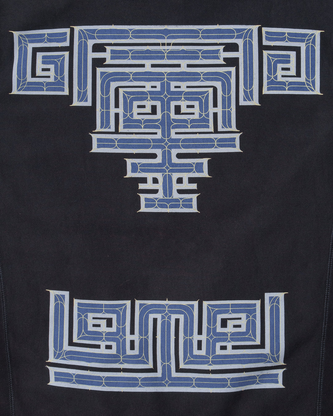 Kiriko Original Crewneck, Printed Ainu, Navy