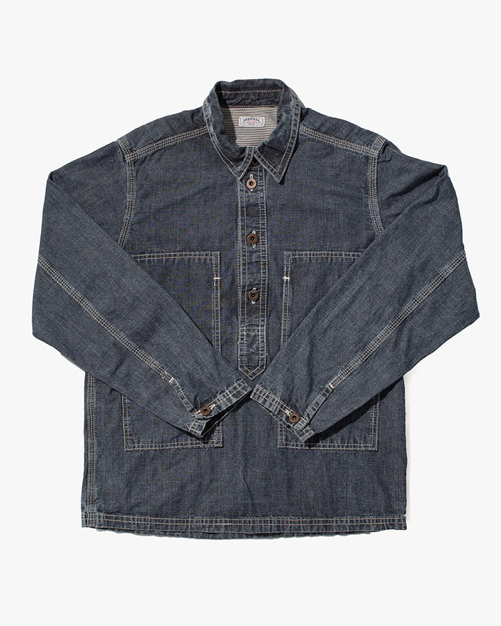 Japanese Repro Denim Shirt, Eternal, Gray Denim - M