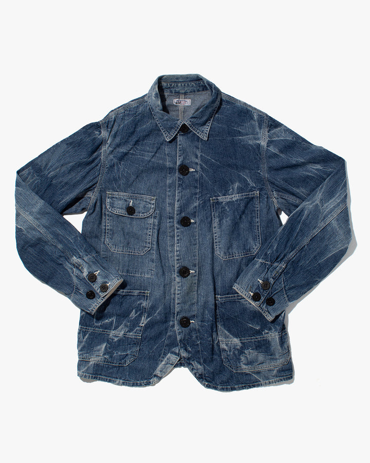 Japanese Repro Denim Chore Coat, Eternal, Acid Wash - M