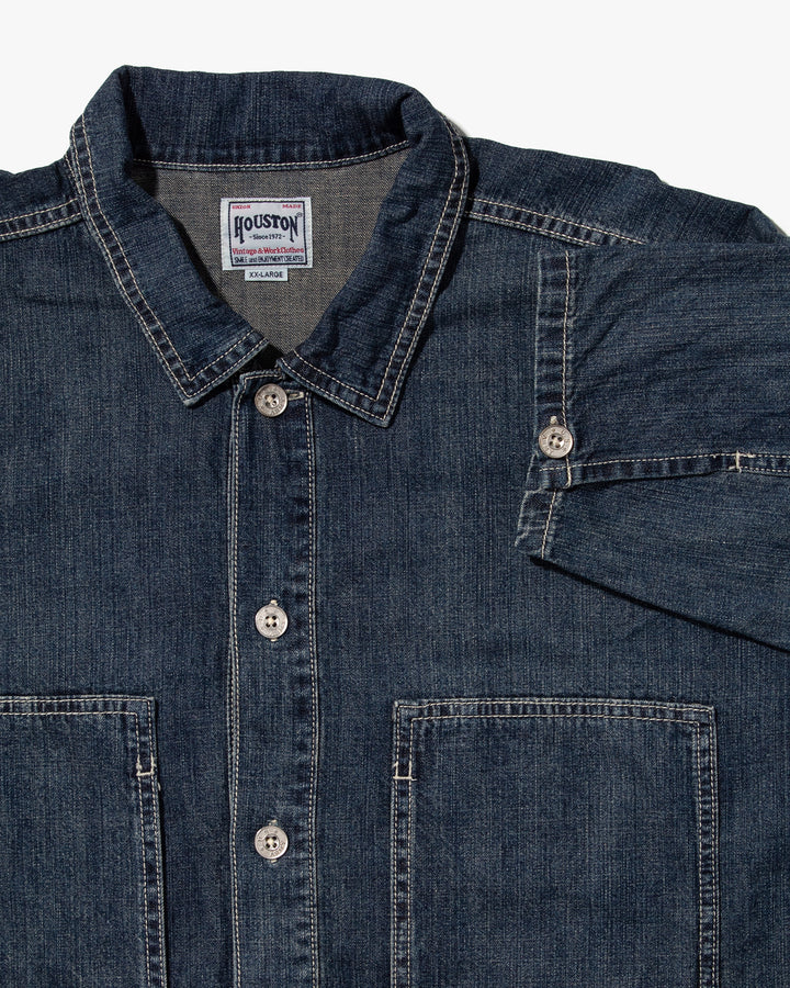 Japanese Repro Denim Shirt, Union Trading Co., 3/4 Button Down - XXL