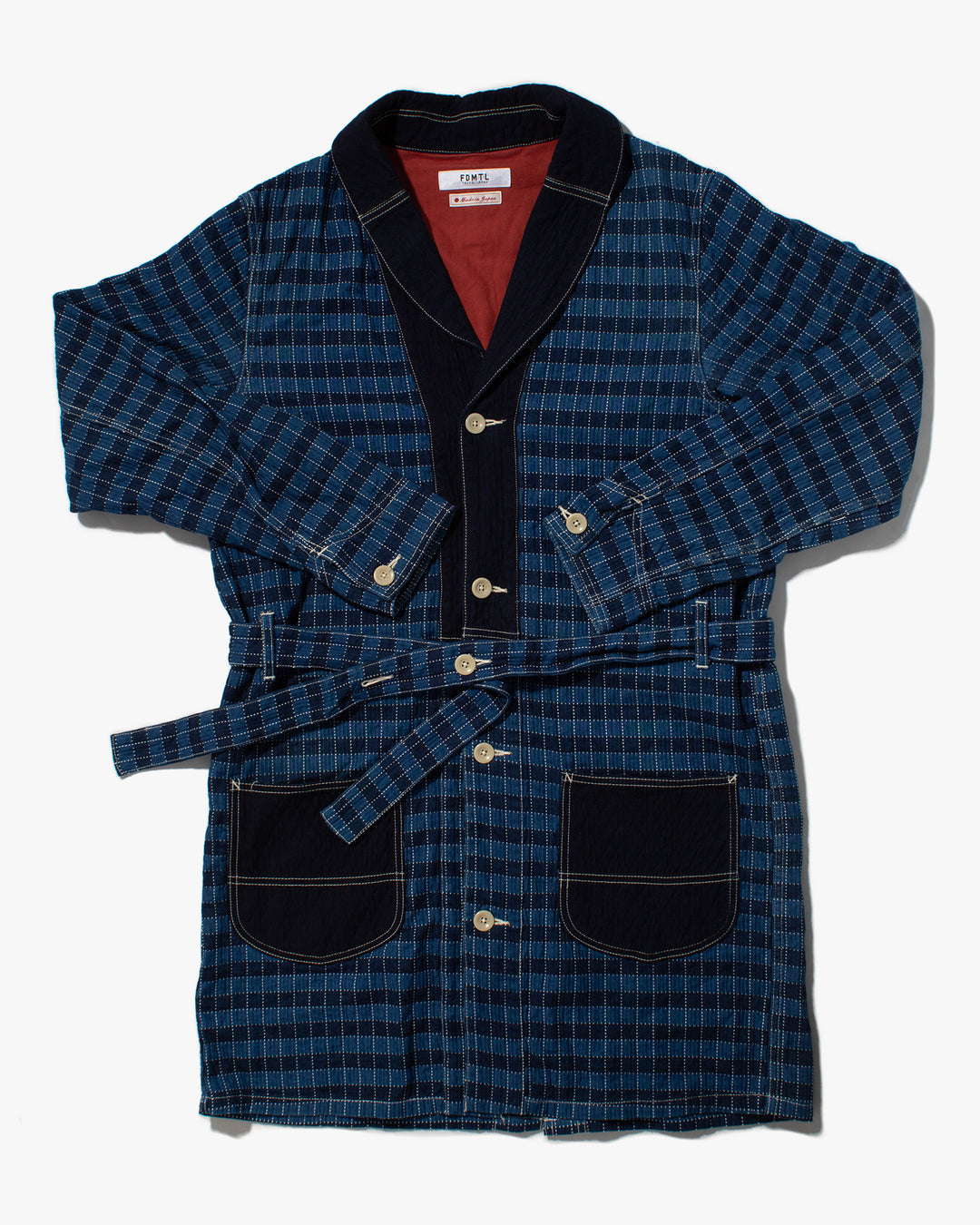 Japanese Repro Denim Coverall, FDMTL, Full Length, Contrast Stitch - M