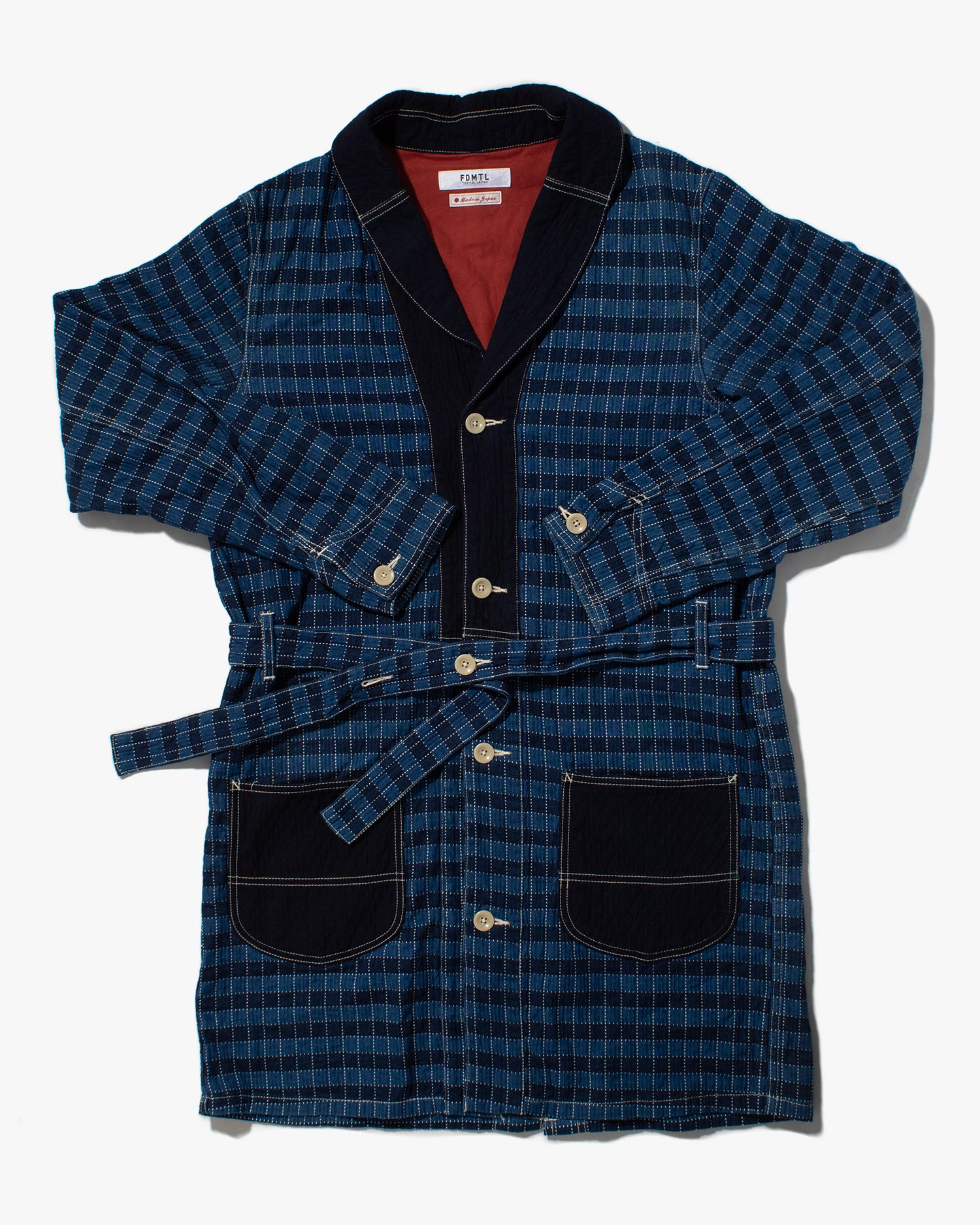 Japanese Repro Denim Coverall, FDMTL, Full Length, Contrast Stitch