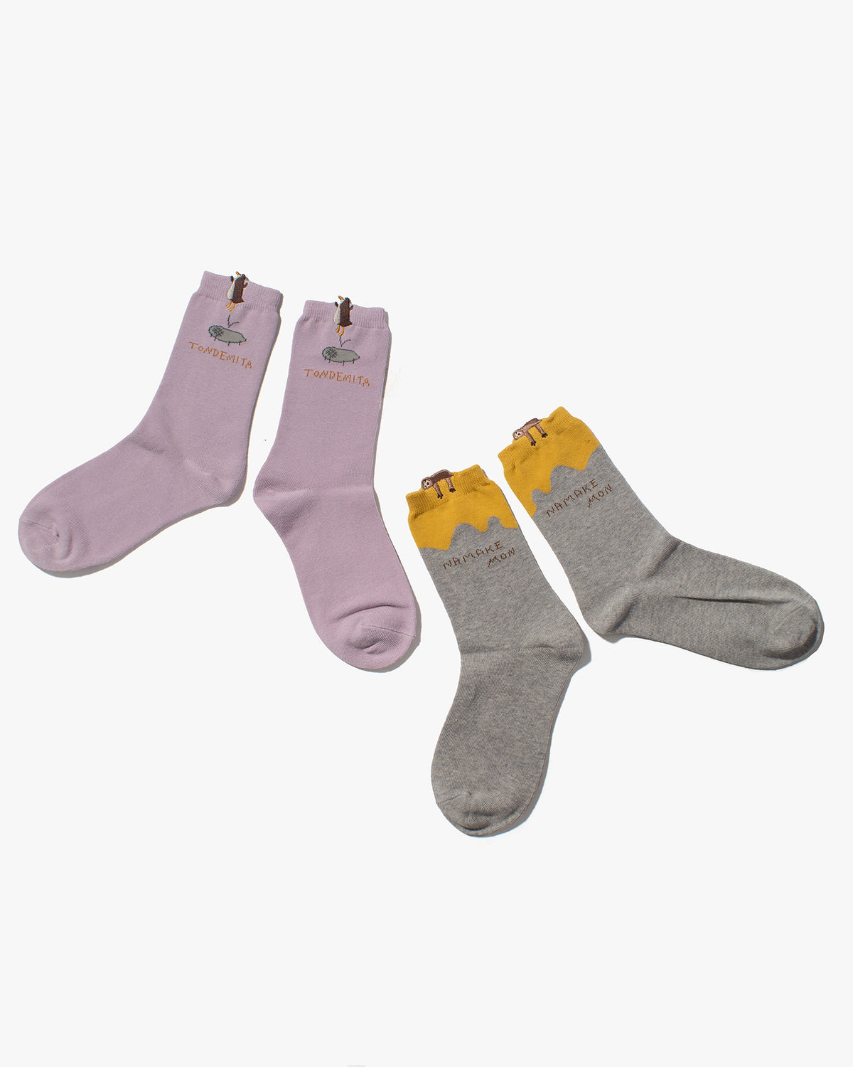 Socks, Bisque, CDF Etendue, Set of Two Pairs, Penguin and Sloth