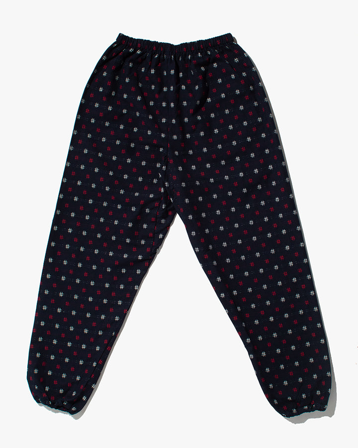 Monpe Pants, Women's, Indigo with Red and White Igeta