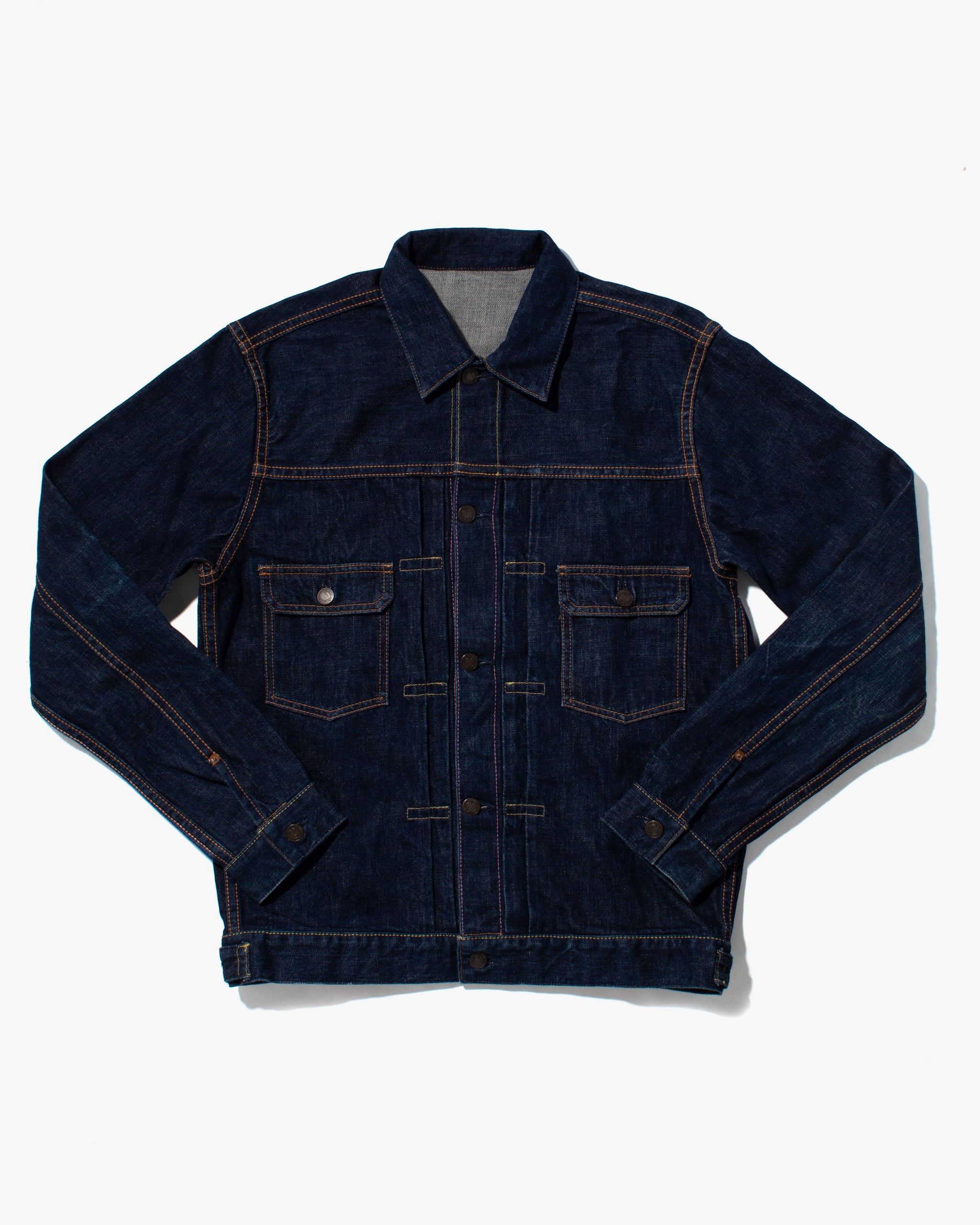 MOMOTARO JEANS トラッカージャケット　MJ2106 Japanese Repro Type II Denim Jacket, Momotaro Jeans, Front Pleats
