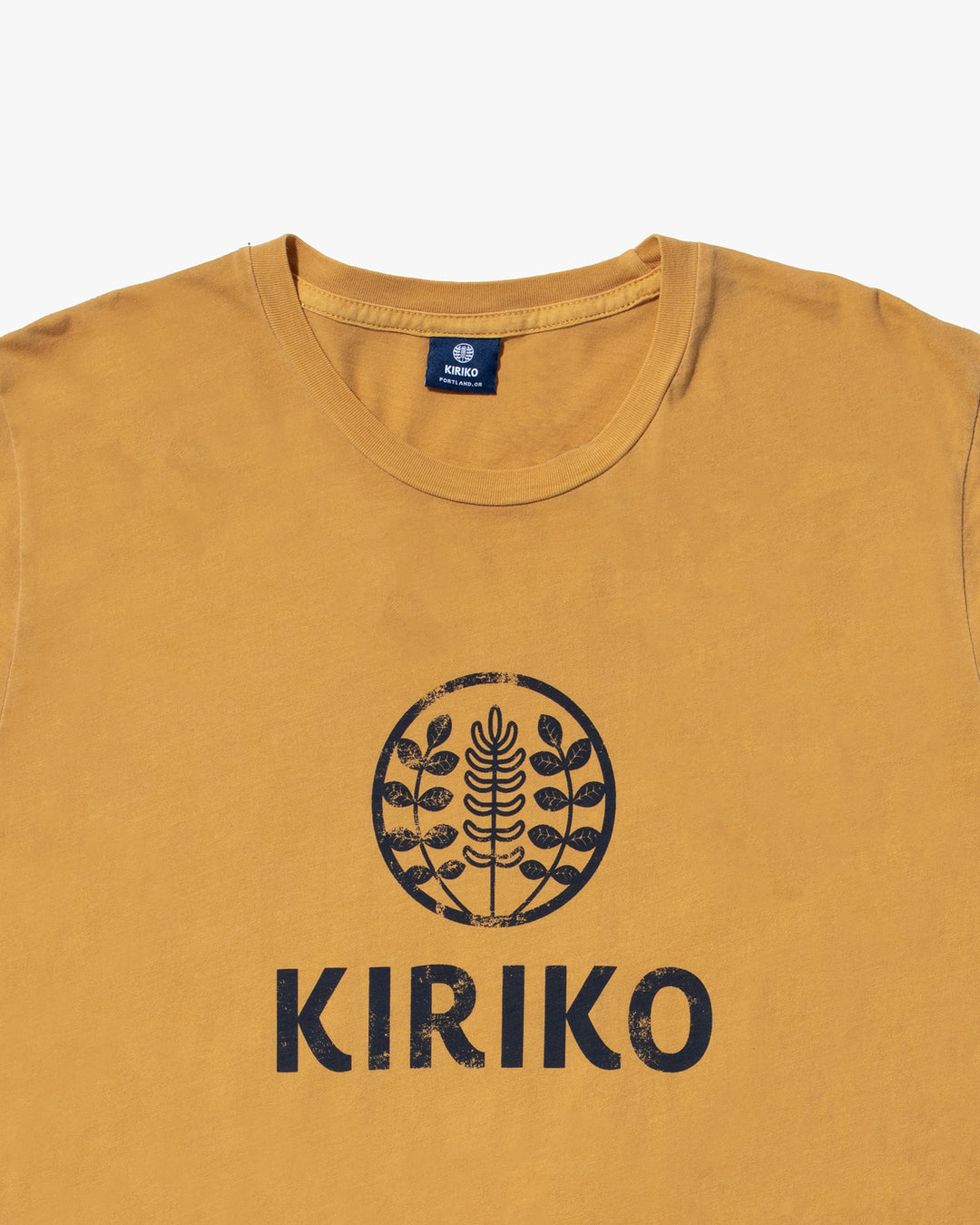 Kiriko Original Tee, 6oz Cotton, Printed Logo, Sunflower
