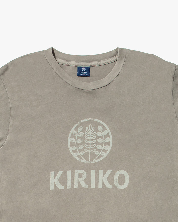 Kiriko Original Tee, 6oz Cotton, Printed Logo, Charcoal Grey