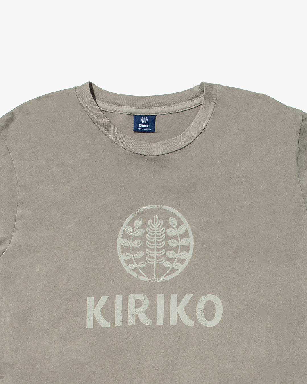 Kiriko Original Tee, 6oz Cotton, Printed Logo, Charcoal Grey
