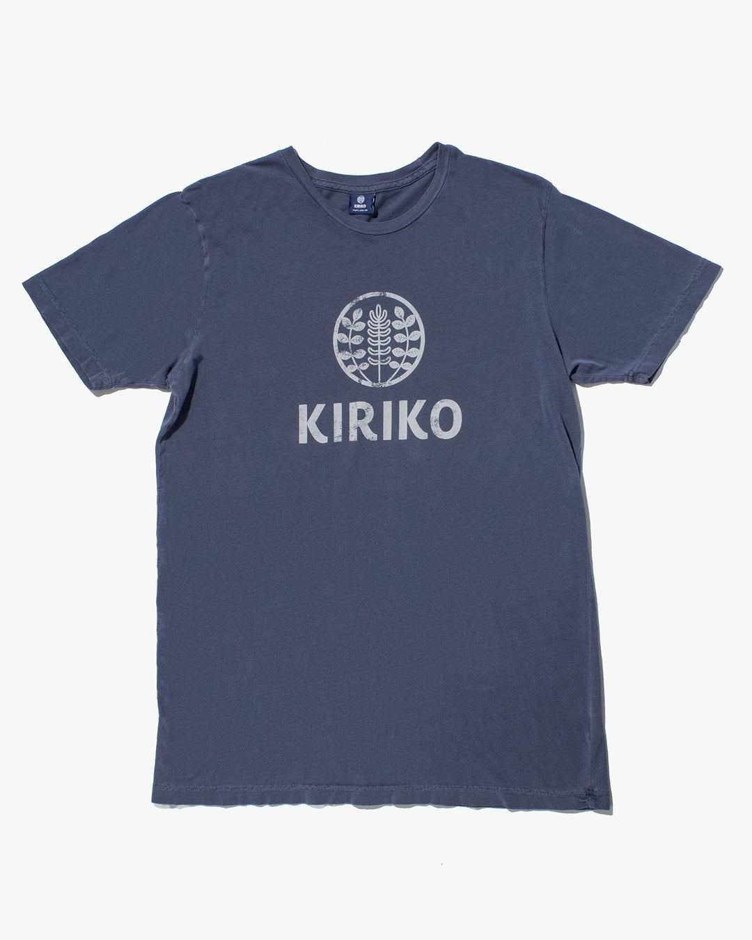 Kiriko Original Tee, 6oz Cotton, Printed Logo, Navy