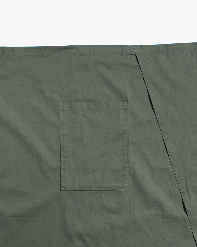 Bisque Whimsy Waist Wrap Apron - Sage