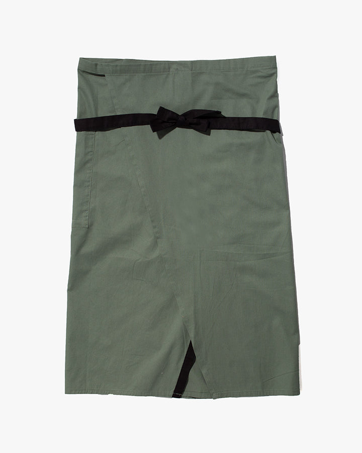 Bisque Whimsy Waist Wrap Apron - Sage