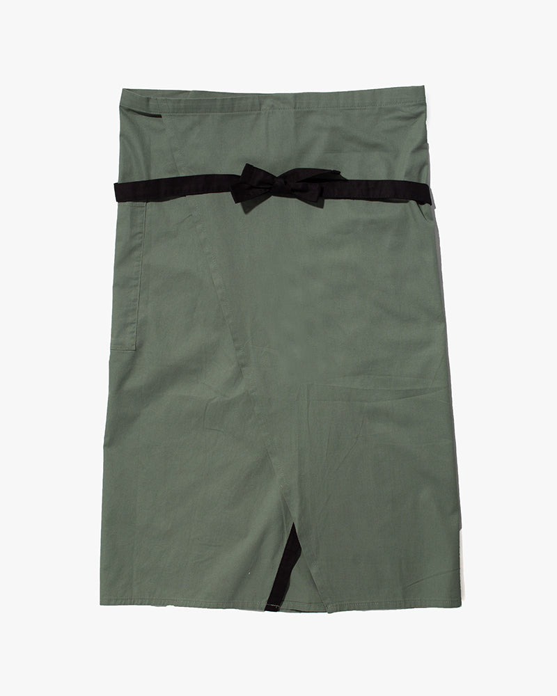 Bisque Whimsy Waist Wrap Apron - Sage