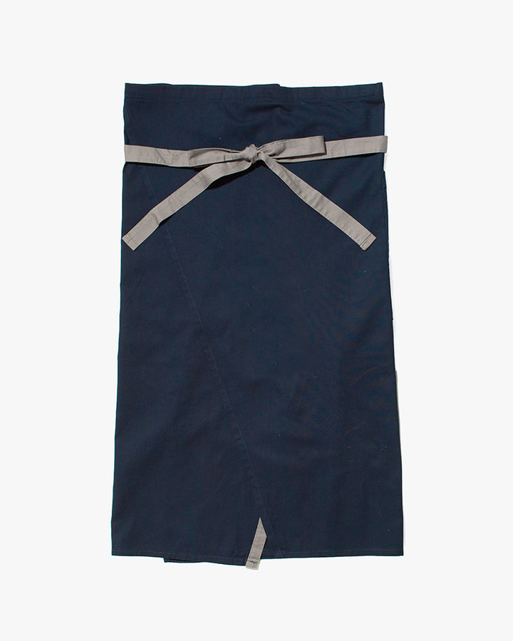 Bisque Whimsy Waist Wrap Apron - Navy
