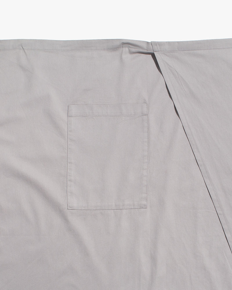 Bisque Whimsy Waist Wrap Apron - Light Grey
