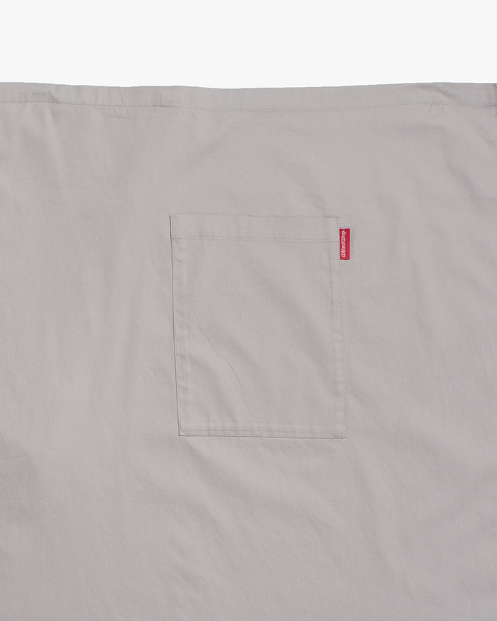 Bisque Whimsy Waist Wrap Apron - Light Grey