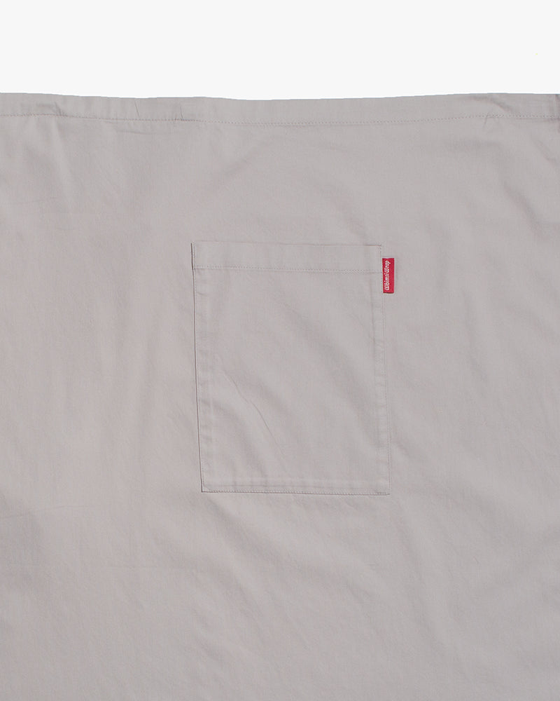 Bisque Whimsy Waist Wrap Apron - Light Grey