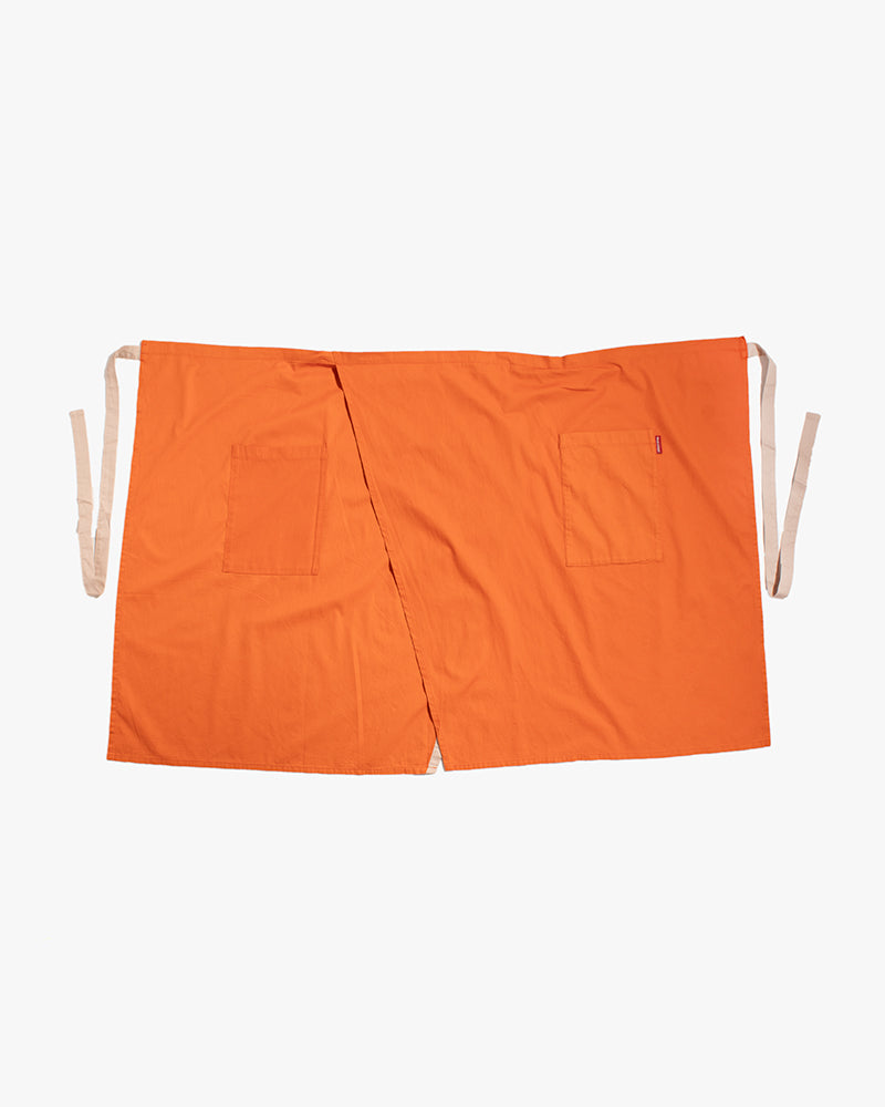 Bisque Whimsy Waist Wrap Apron - Orange