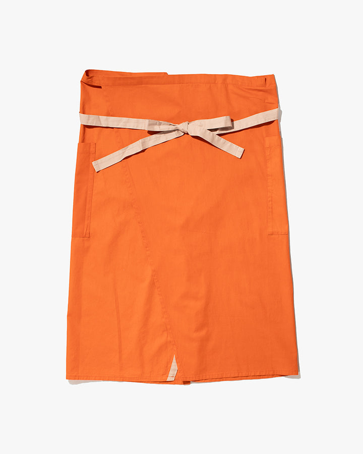 Bisque Whimsy Waist Wrap Apron - Orange