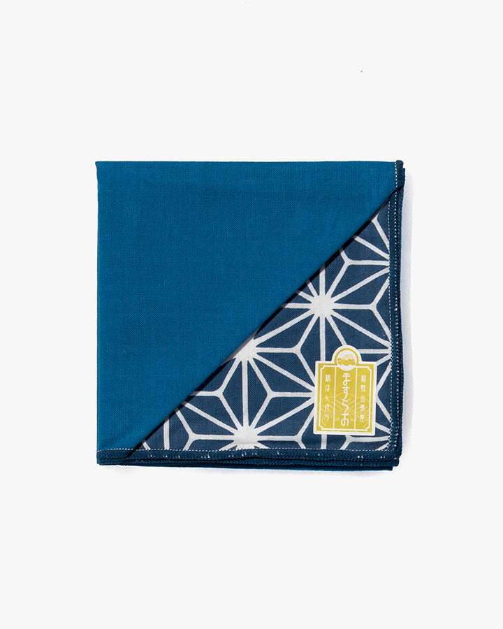 Japanese Handkerchief, Blue Asanoha