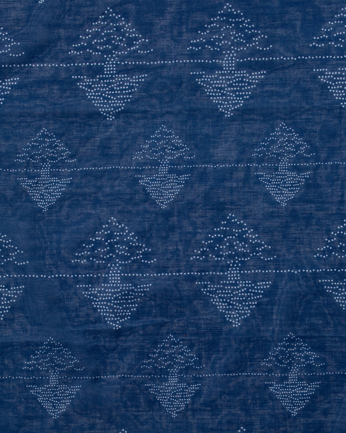 Aizawa Lightweight Indigo Bandana, Pine Tree Dots