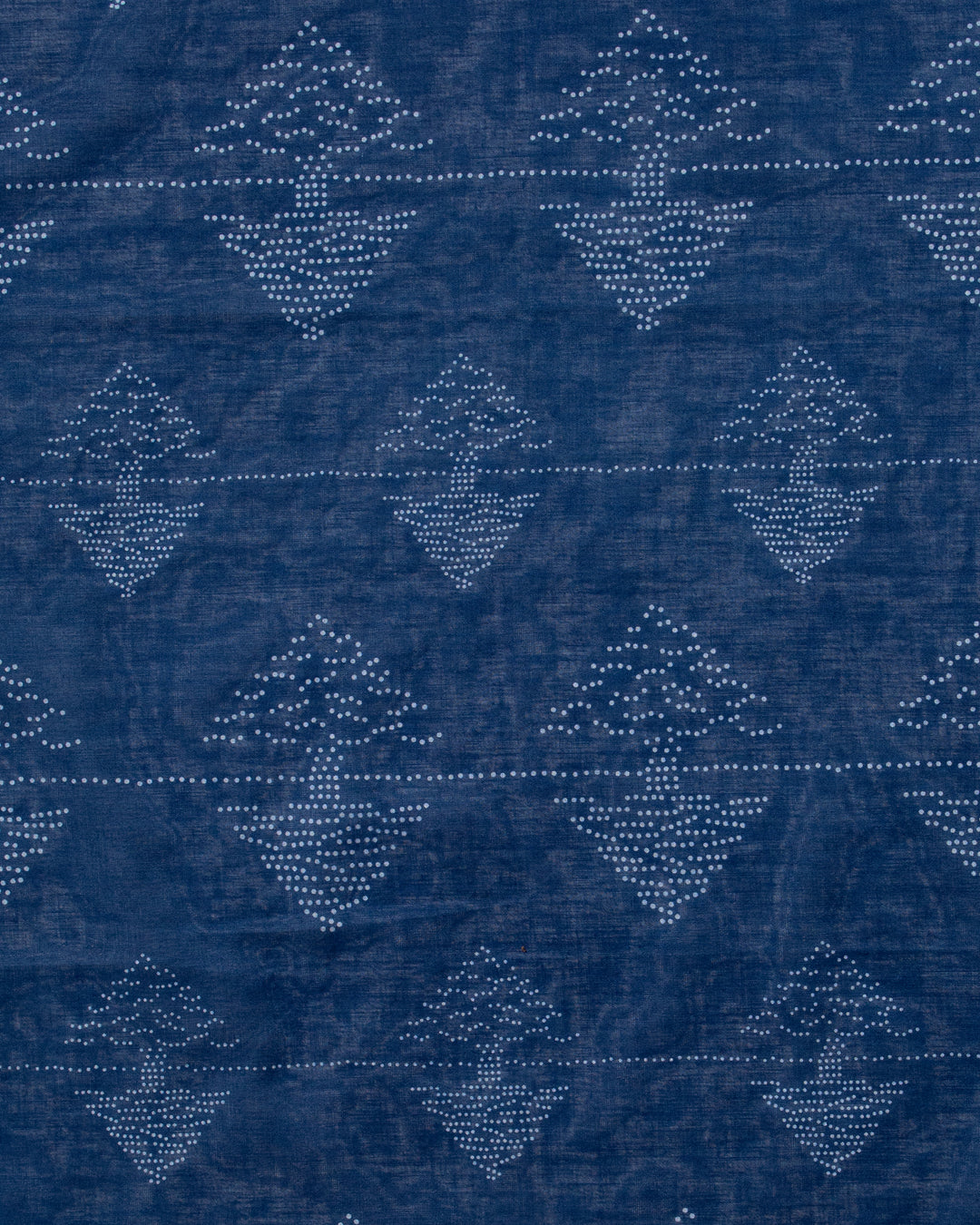 Aizawa Lightweight Indigo Bandana, Pine Tree Dots