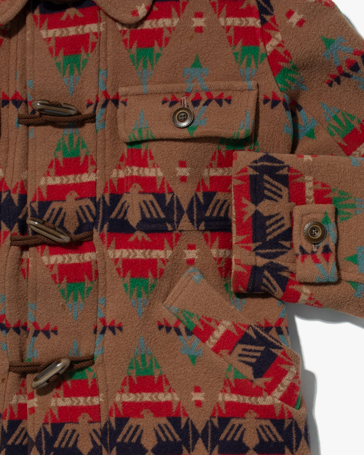 US Vintage Winter Jacket, Pina Kuus, Multi Color Geometric Designs - M