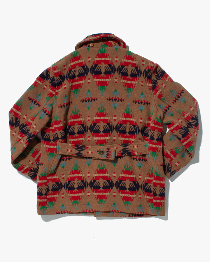 US Vintage Winter Jacket, Pina Kuus, Multi Color Geometric Designs - M