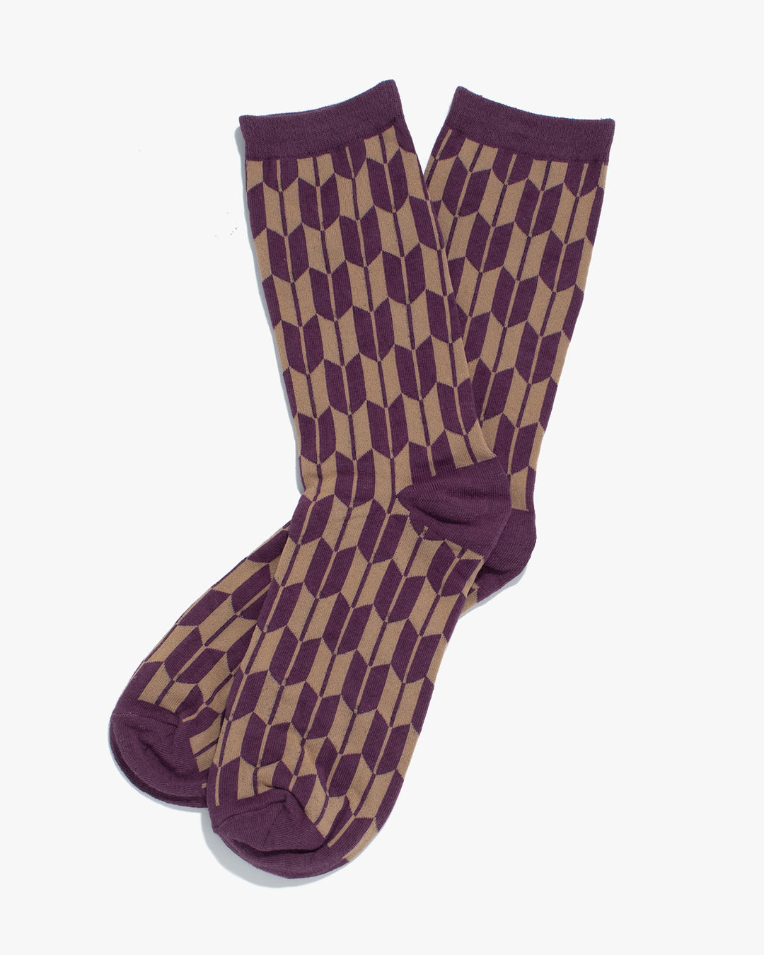 Kiriko Original Socks, Yagasuri, Purple and Pale Pink