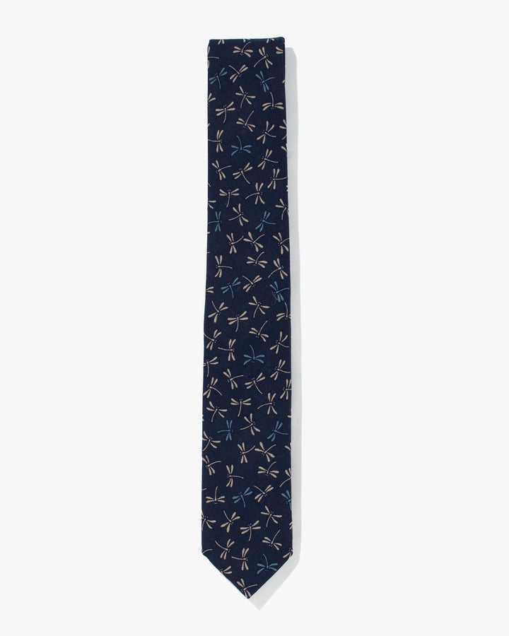 Kiriko Original Tie, Navy, Tonbo