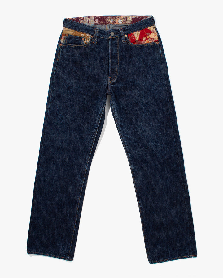 Japanese Repro Selvedge Denim Jeans, Studio D'Artisan, Floral Lining - 32