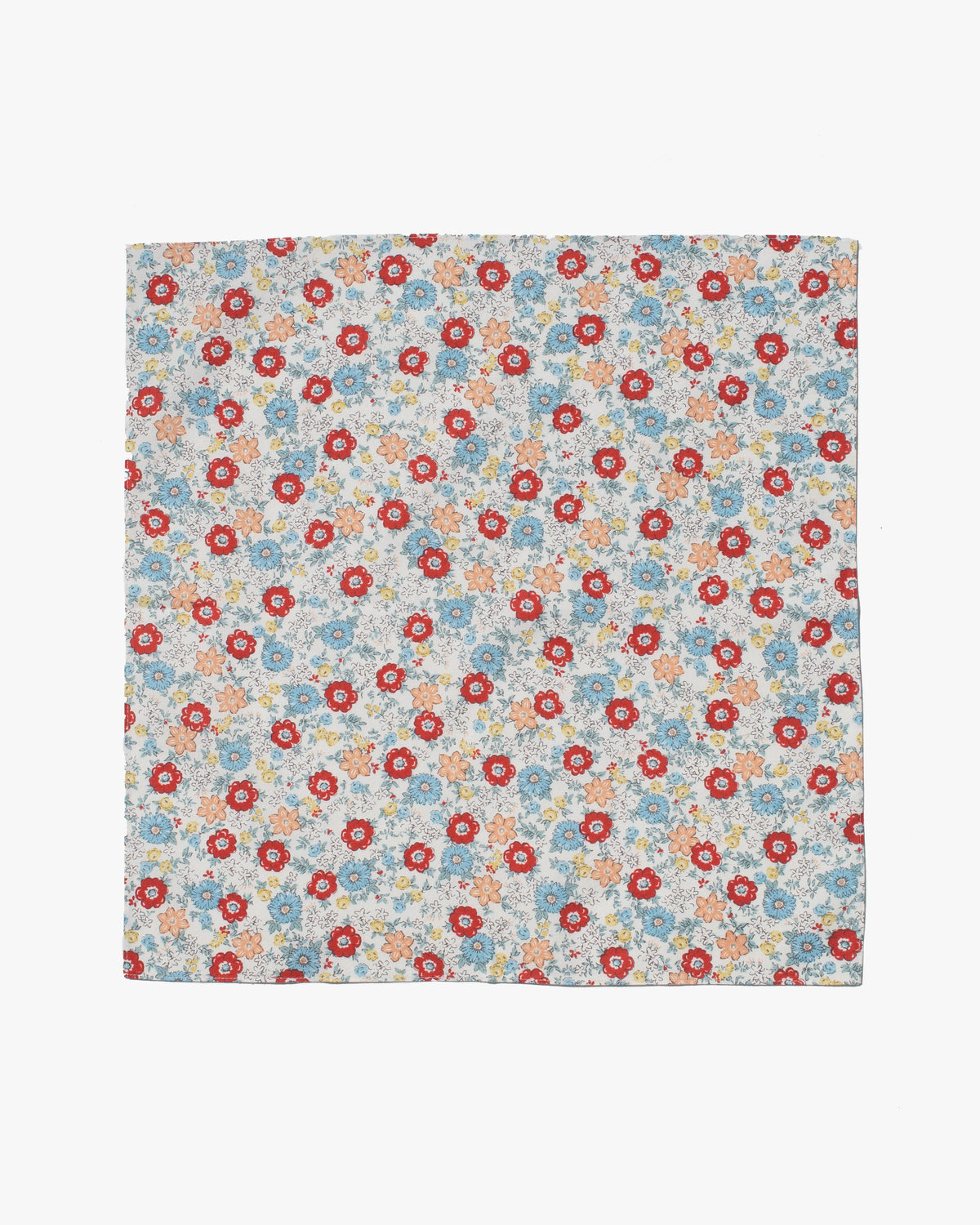 Modern Furoshiki, Musubi, Cohare, Mini Bouquet, Red 18" x 18"