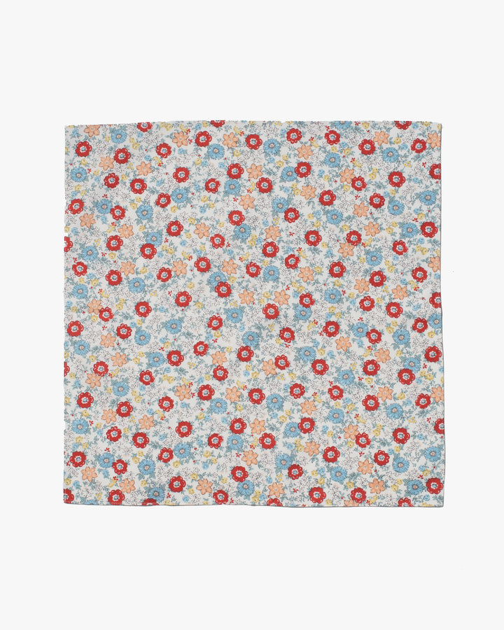Modern Furoshiki, Musubi, Cohare, Mini Bouquet, Red 18" x 18"