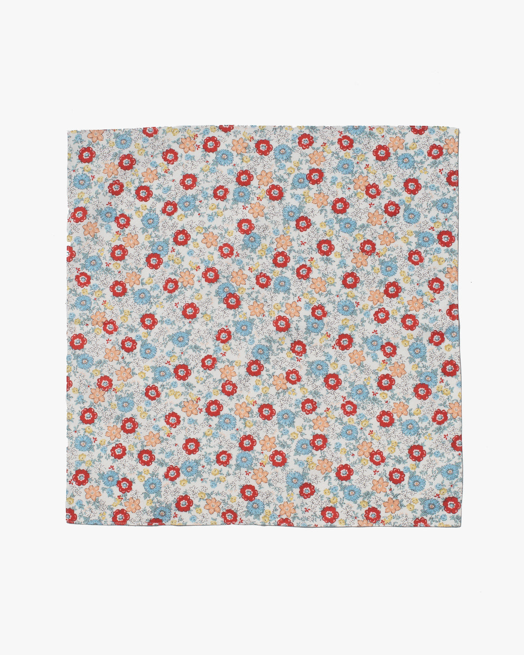 Modern Furoshiki, Musubi, Cohare, Mini Bouquet, Red 18" x 18"