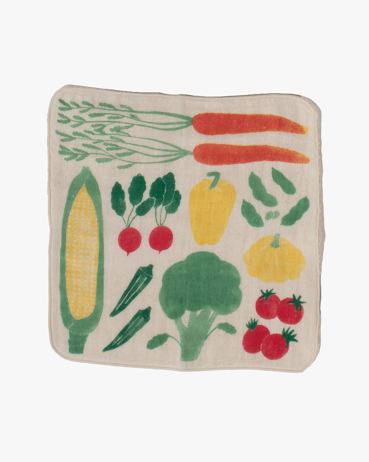 Japanese Handkerchief, Quadrupled Layered Gauze, Musubi Organic, Vegetable Multi