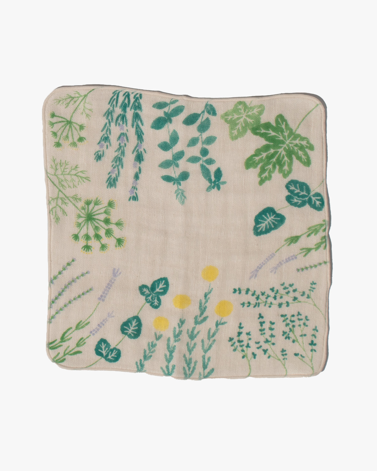 Japanese Handkerchief, Quadrupled Layered Gauze, Musubi Organic, Herb Green