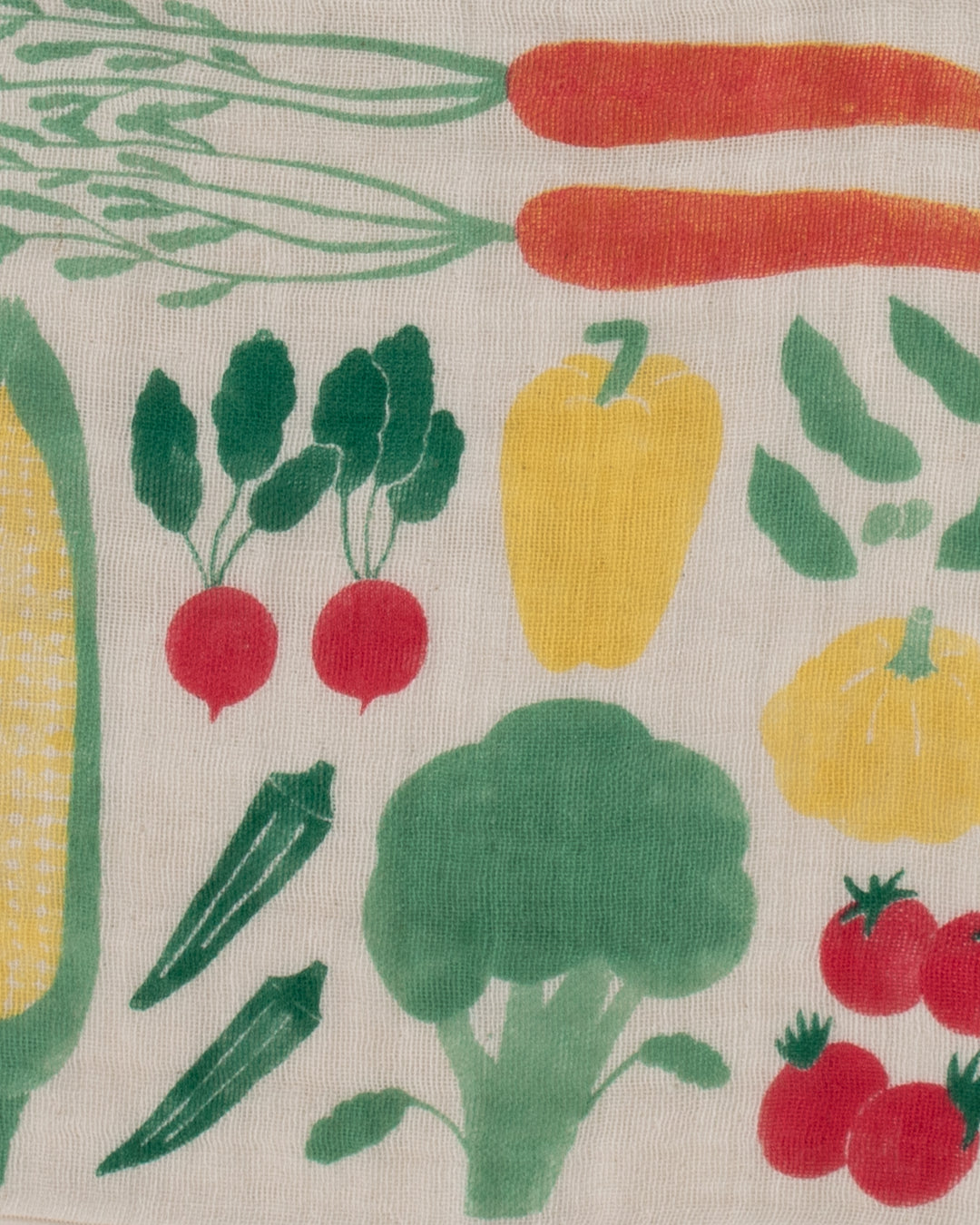 Japanese Handkerchief, Quadrupled Layered Gauze, Musubi Organic, Vegetable Multi