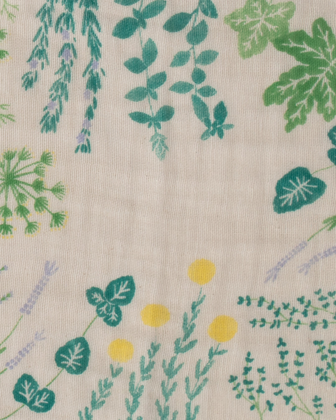 Japanese Handkerchief, Quadrupled Layered Gauze, Musubi Organic, Herb Green