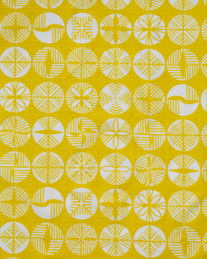 Modern Furoshiki, Musubi, Reversible, Isa Monyo, Pine, Yellow and Grey, 27.5" x 27.5"