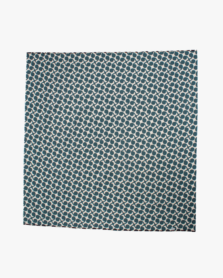 Modern Furoshiki, Musubi, Reversible, Isa Monyo, New Sprout, Purple/Blue, 40" x 40"
