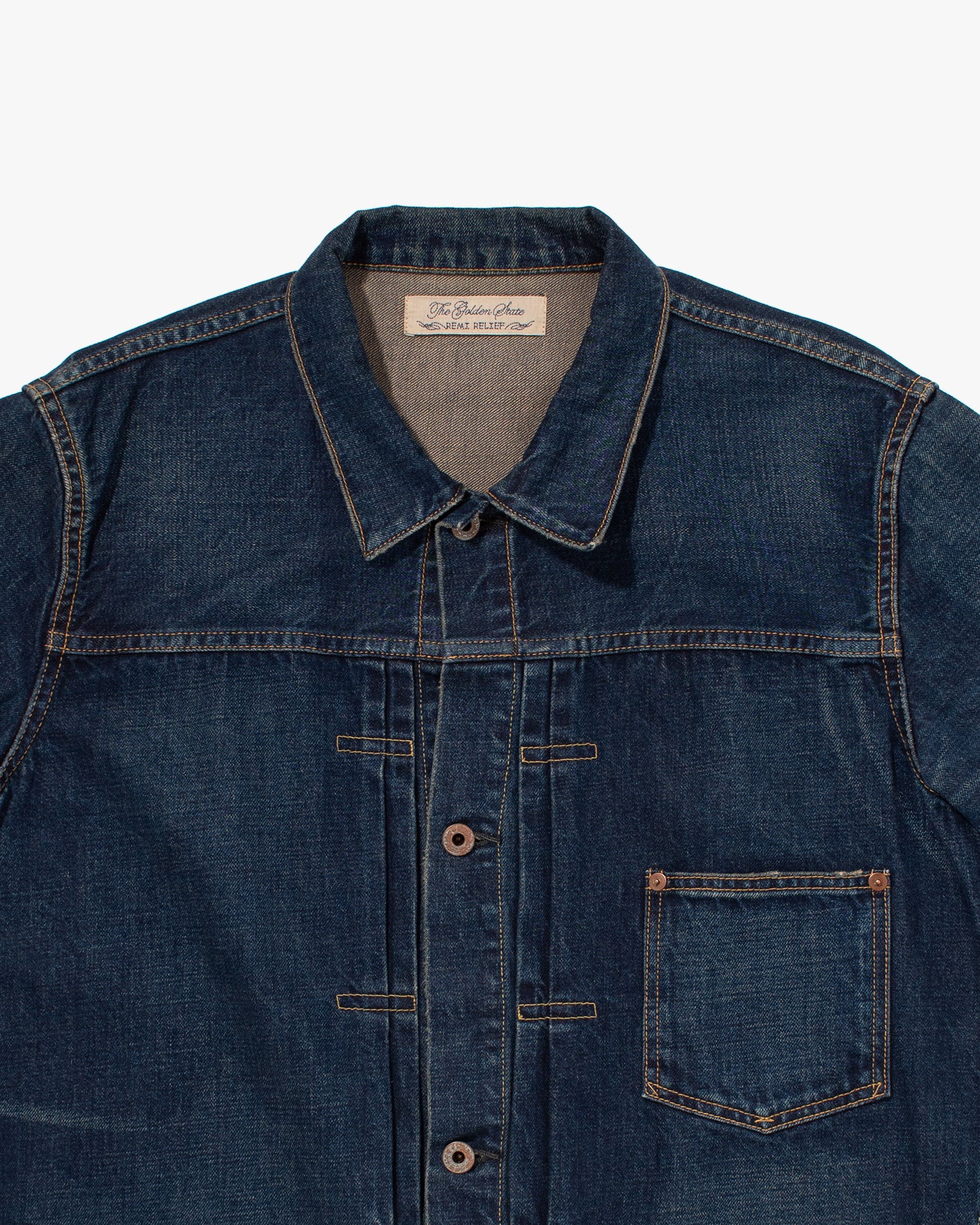 Japanese Repro Type I Denim Jacket, Remi Inc., Back Buckle - XL
