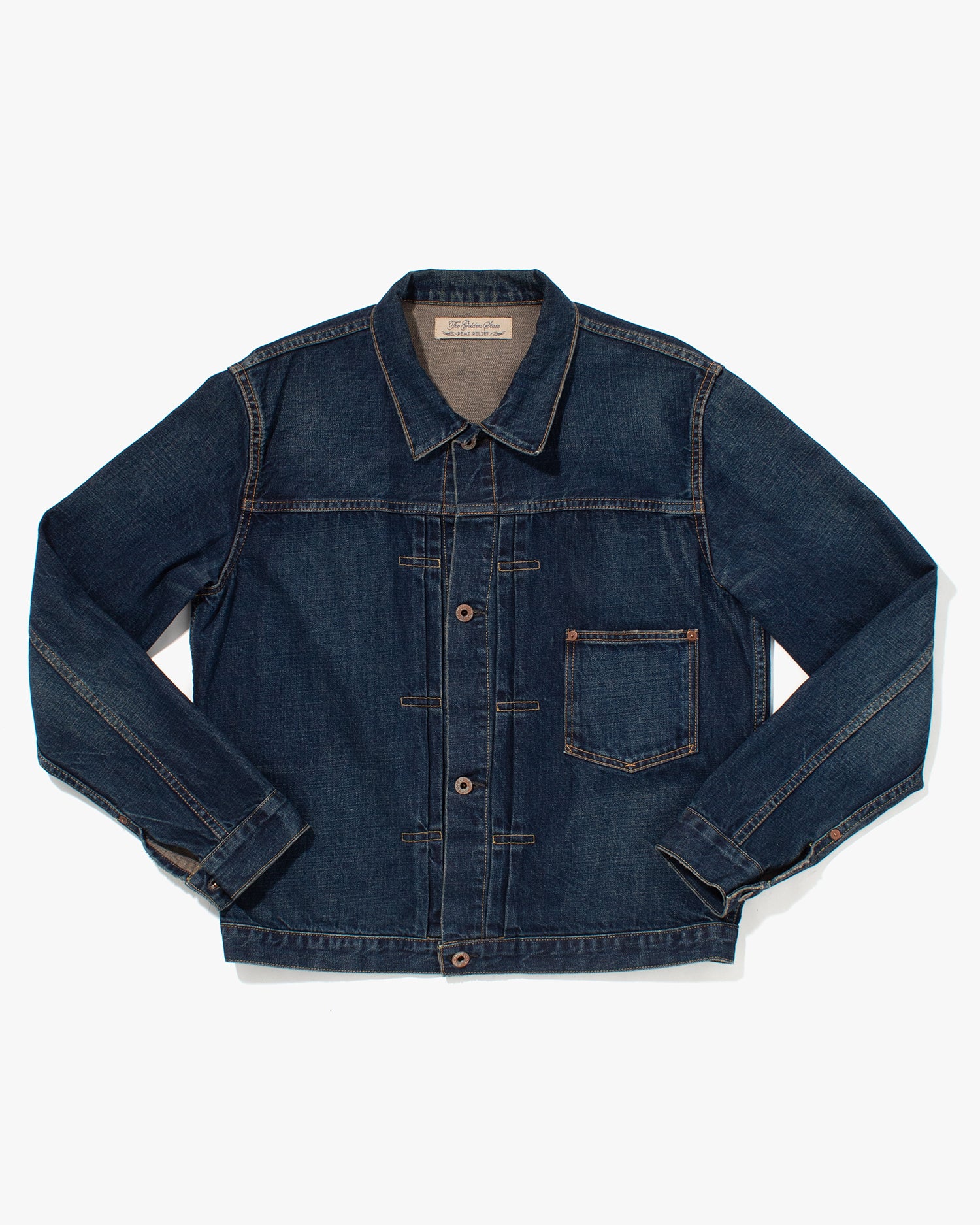 Japanese Repro Type I Denim Jacket, Remi Inc., Back Buckle - XL