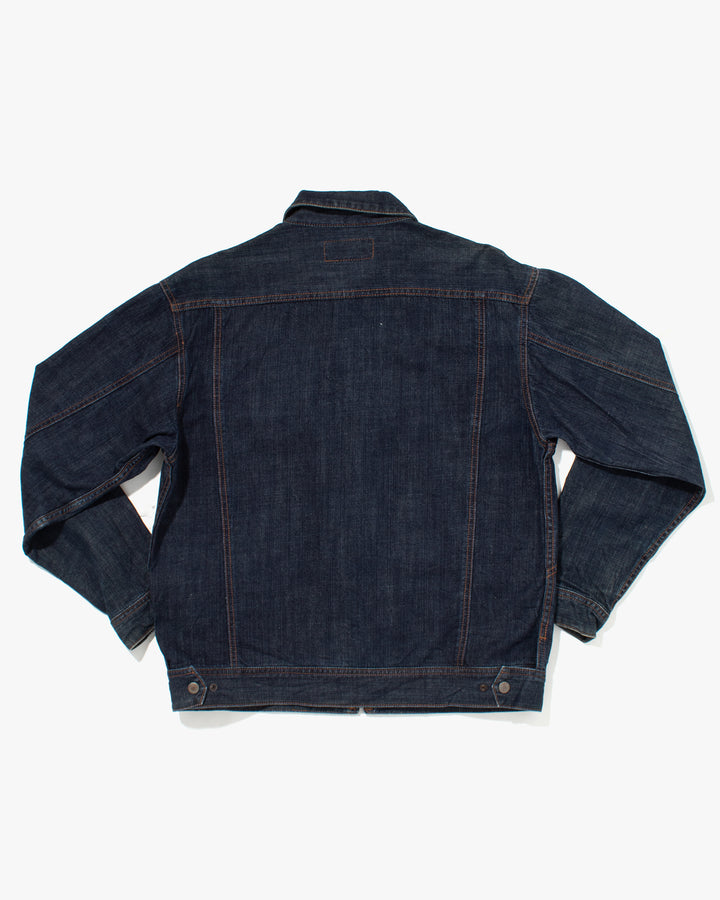 Japanese Repro Denim Jacket, Sekaifuji, Utility Pocket Details - XL