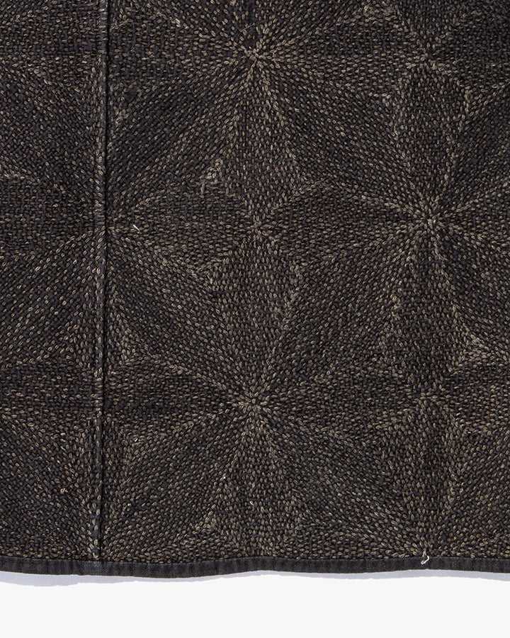 Vintage Boro Vest, Fully Sashiko Stitched, Indigo Tatewaku and Asanoha