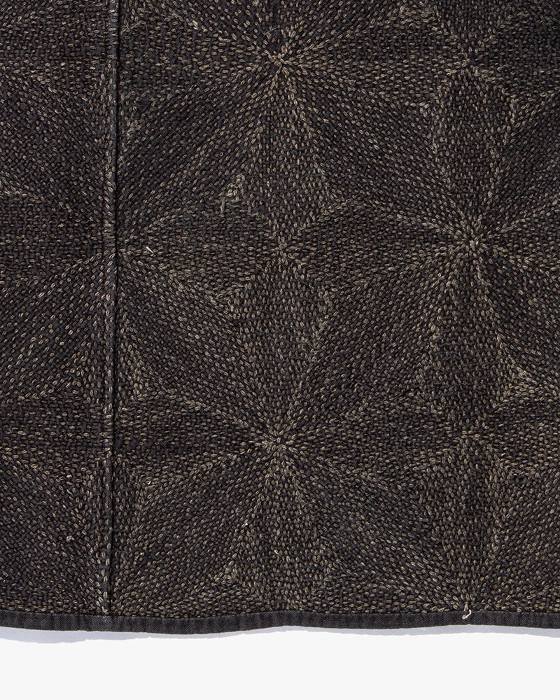 Vintage Boro Vest, Fully Sashiko Stitched, Indigo Tatewaku and Asanoha